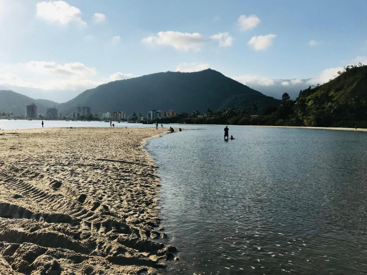 Apartamento Pe Na Areia Frente Para O Mar E Piscina Na Prainha Caraguatatuba Kültér fotó